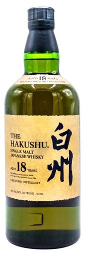 Suntory Single Malt Japanese Whisky Hakushu, 18 Year Old 750ml