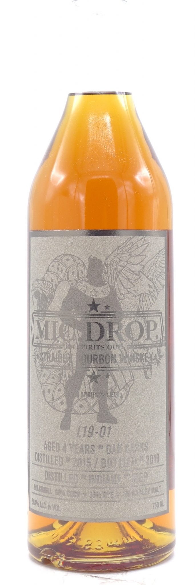 2019 Mic Drop Bourbon Whiskey 4 Year Old, MGP 3rd Release (2019) 750ml