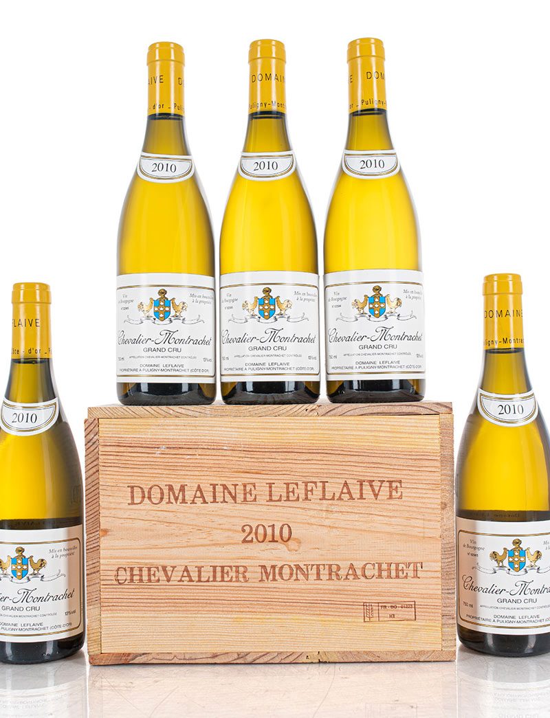 Lot 451: 6 bottles 2010 Domaine Leflaive Chevalier Montrachet in OWC